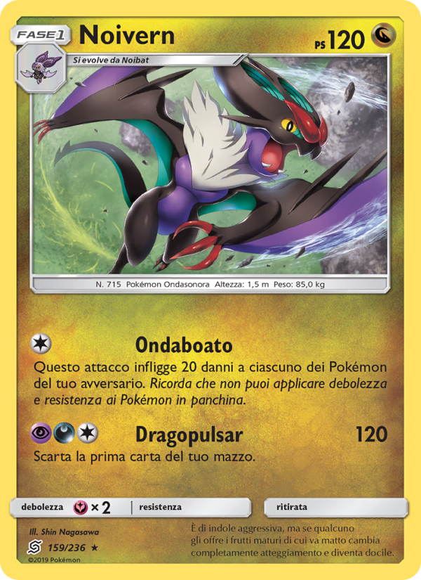 Noivern 159/258 — Sintonia Mentale (Italian Pokémon TCG card)