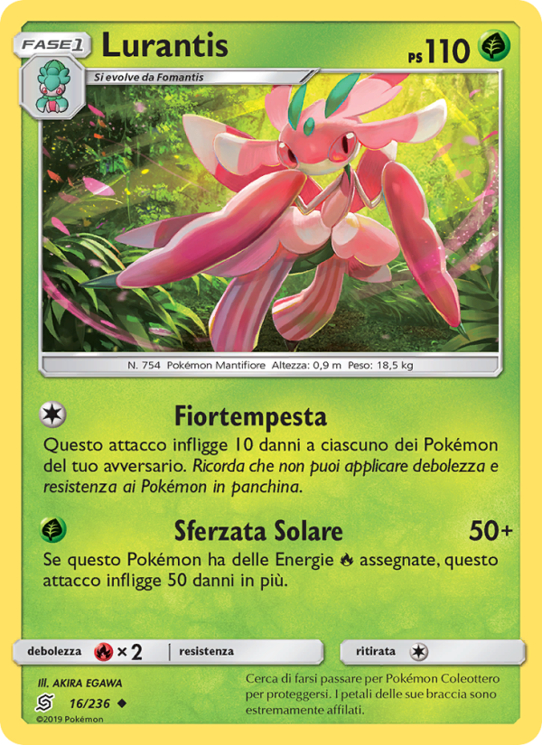 Lurantis 016/258 — Sintonia Mentale (Italian Pokémon TCG card)