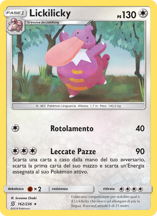 Lickilicky 162/258 — Sintonia Mentale (Italian Pokémon TCG card)