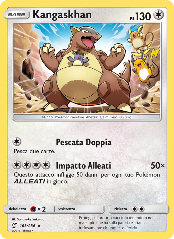 Kangaskhan 163/258 — Sintonia Mentale (Italian Pokémon TCG card)