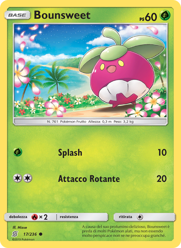 Bounsweet 017/258 — Sintonia Mentale (Italian Pokémon TCG card)