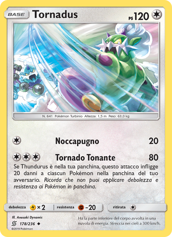 Tornadus 178/258 — Sintonia Mentale (Italian Pokémon TCG card)
