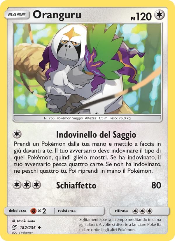 Oranguru 182/258 — Sintonia Mentale (Italian Pokémon TCG card)
