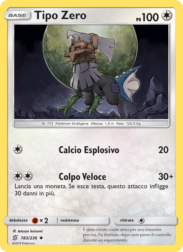 Tipo Zero 183/258 — Sintonia Mentale (Italian Pokémon TCG card)