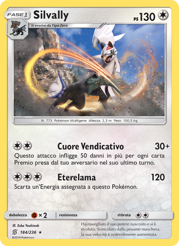 Silvally 184/258 — Sintonia Mentale (Italian Pokémon TCG card)