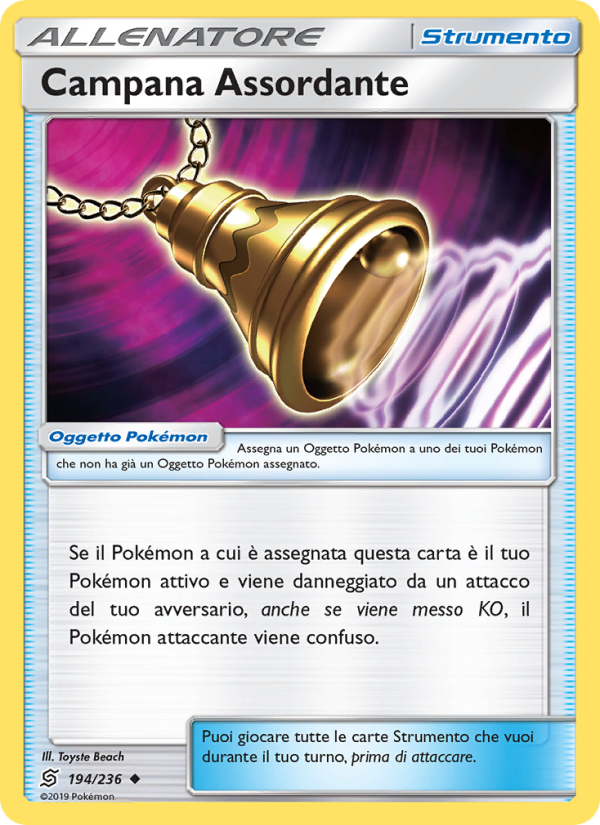 Campana Assordante 194/258 — Sintonia Mentale (Italian Pokémon TCG card)