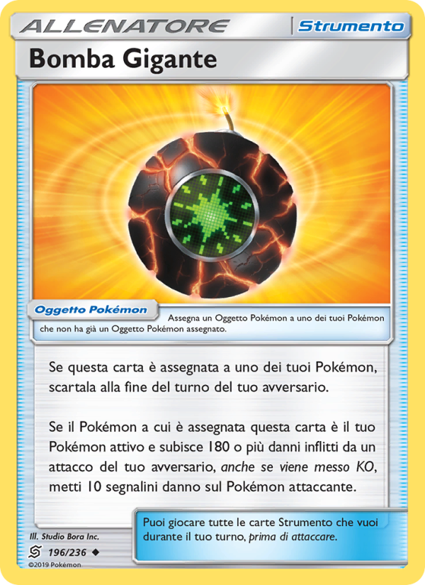 Bomba Gigante 196/258 — Sintonia Mentale (Italian Pokémon TCG card)