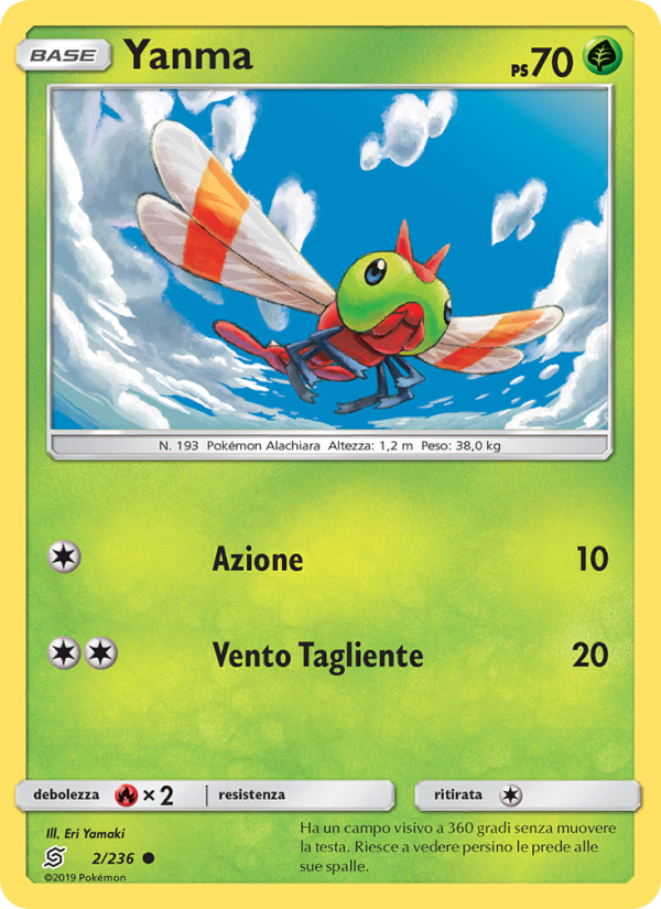 Yanma 002/258 — Sintonia Mentale (Italian Pokémon TCG card)