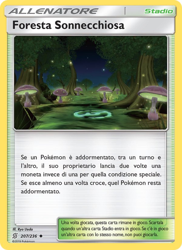 Foresta Sonnecchiosa 207/258 — Sintonia Mentale (Italian Pokémon TCG card)
