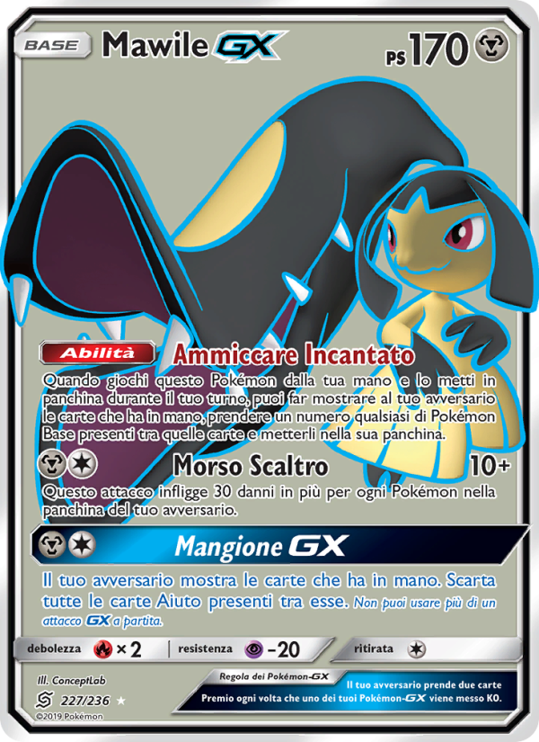 Mawile GX 227/258 — Unified Minds (Italian Pokémon TCG card)