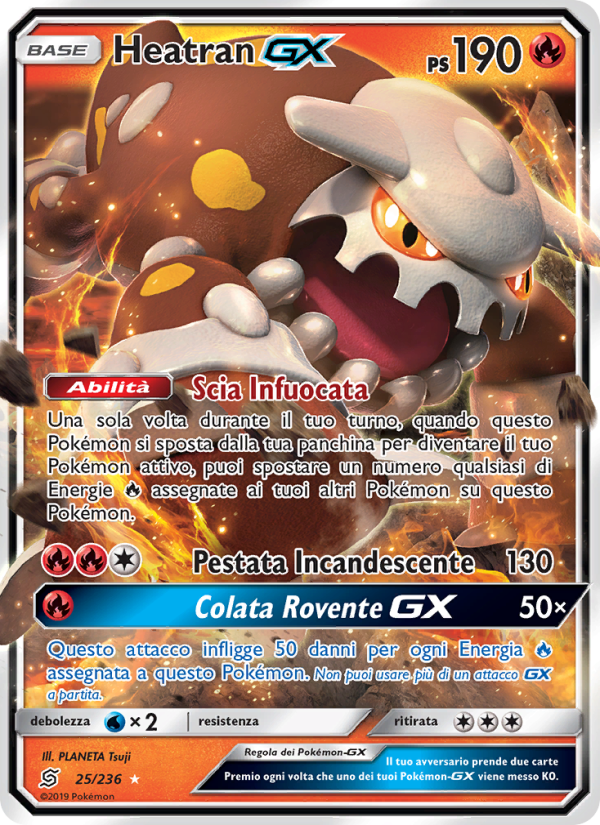 Heatran GX 025/258 — Sintonia Mentale (Italian Pokémon TCG card)