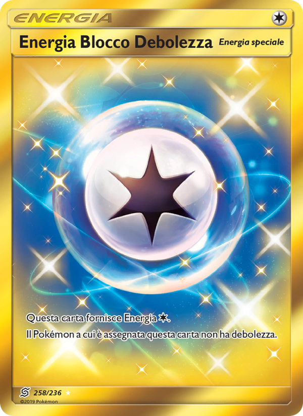 Energia Blocco Debolezza 258/258 — Sintonia Mentale (Italian Pokémon TCG card)