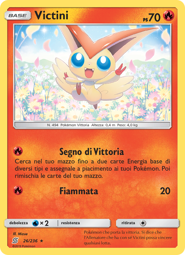 Victini 026/258 — Sintonia Mentale (Italian Pokémon TCG card)