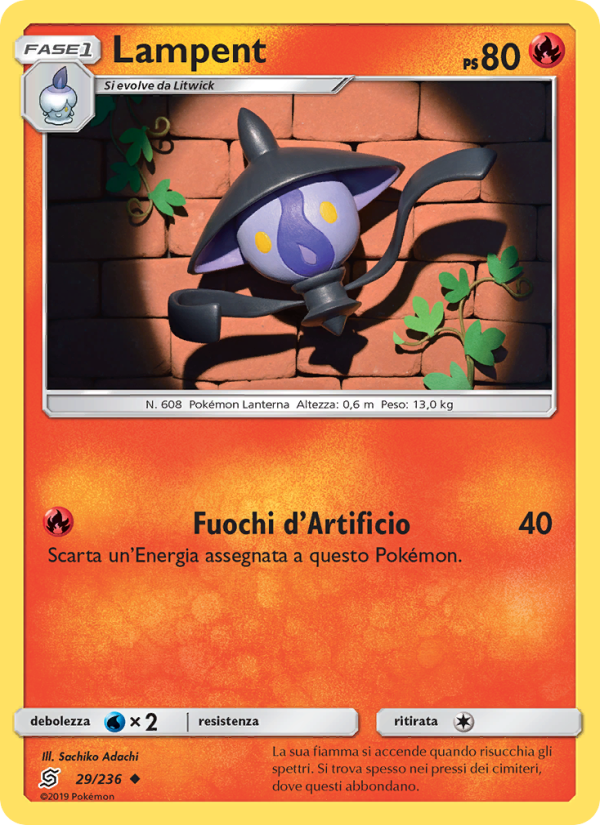 Lampent 029/258 — Sintonia Mentale (Italian Pokémon TCG card)