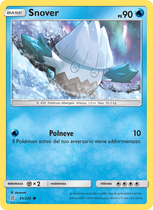 Snover 041/258 — Sintonia Mentale (Italian Pokémon TCG card)