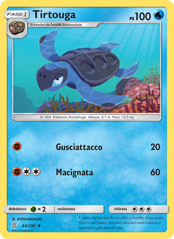 Tirtouga 044/258 — Sintonia Mentale (Italian Pokémon TCG card)