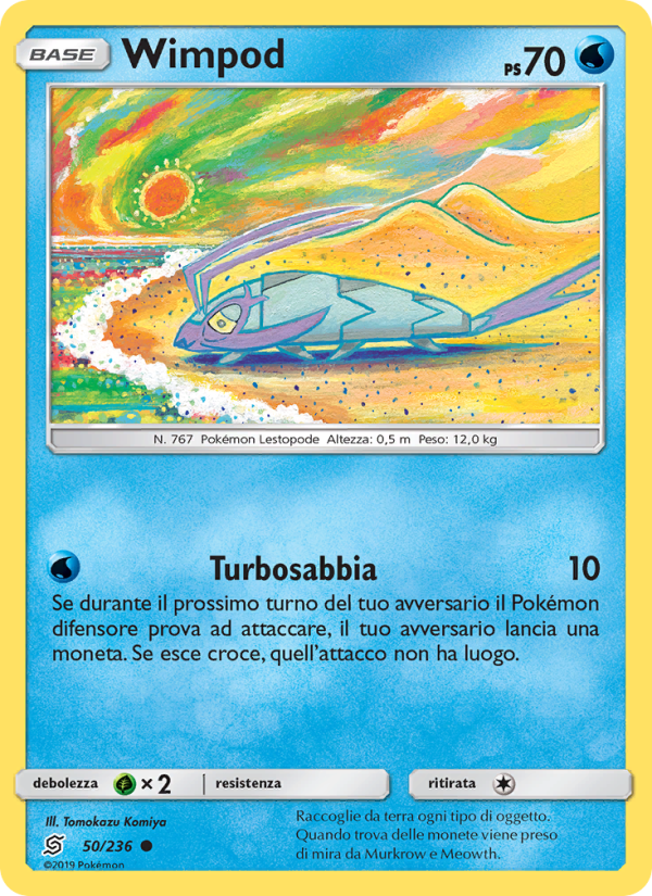 Wimpod 050/258 — Sintonia Mentale (Italian Pokémon TCG card)