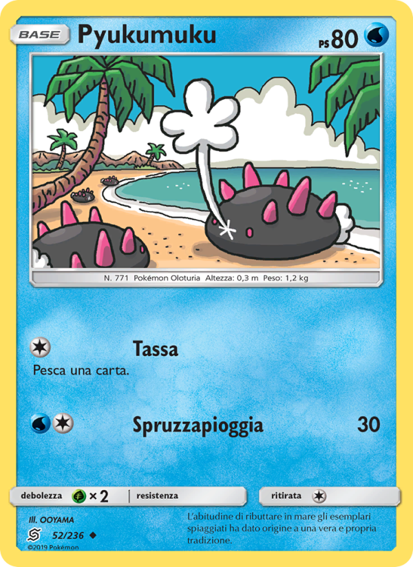 Pyukumuku 052/258 — Sintonia Mentale (Italian Pokémon TCG card)