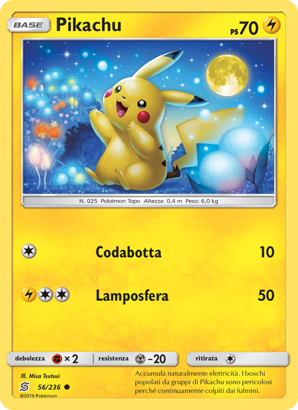 Pikachu 056/258 — Sintonia Mentale (Italian Pokémon TCG card)