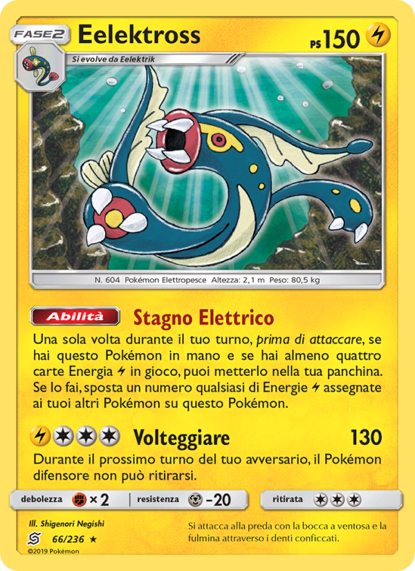 Eelektross 066/258 — Sintonia Mentale (Italian Pokémon TCG card)