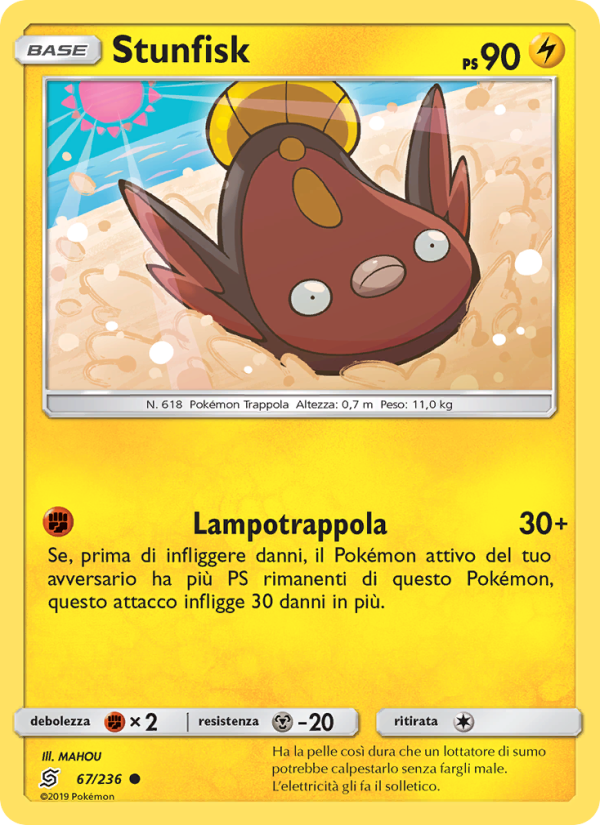 Stunfisk 067/258 — Sintonia Mentale (Italian Pokémon TCG card)