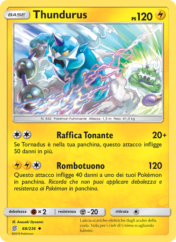 Thundurus 068/258 — Sintonia Mentale (Italian Pokémon TCG card)