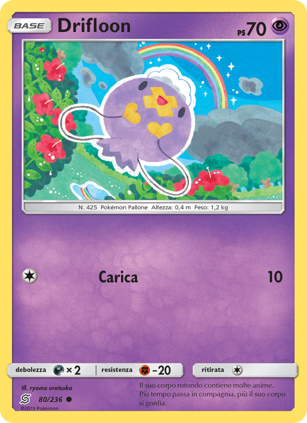 Drifloon 080/258 — Sintonia Mentale (Italian Pokémon TCG card)