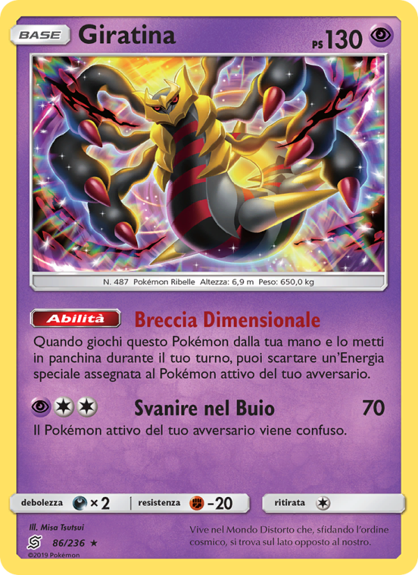 Giratina 086/258 — Sintonia Mentale (Italian Pokémon TCG card)