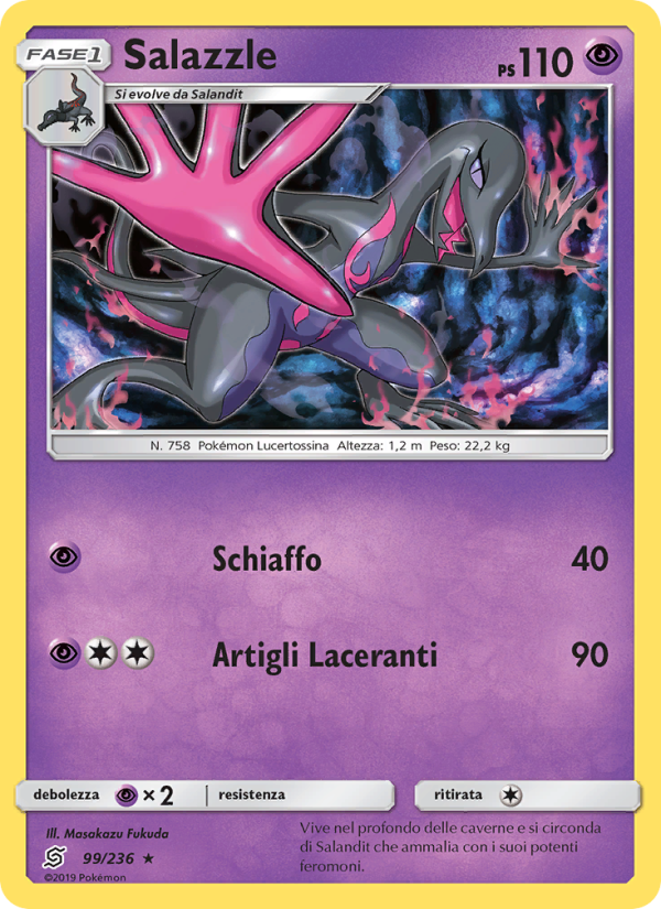 Salazzle 099/258 — Sintonia Mentale (Italian Pokémon TCG card)
