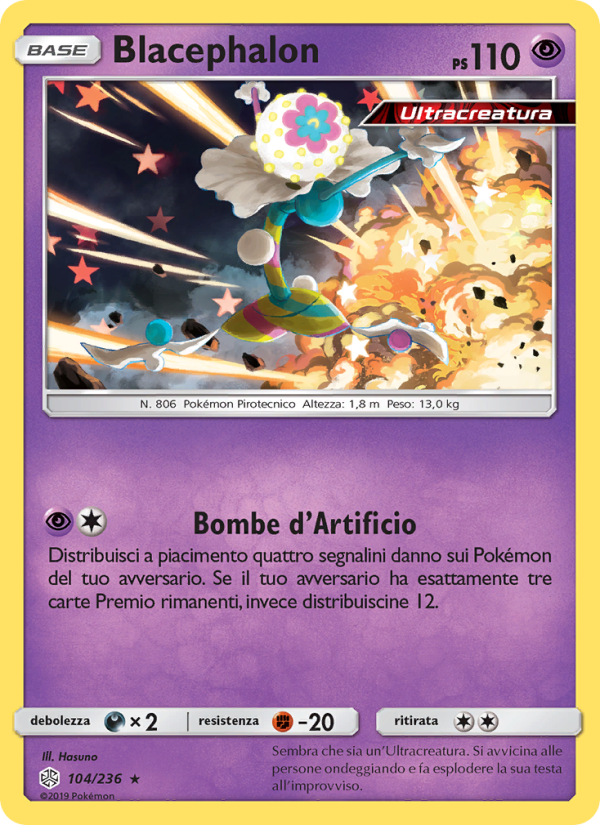 Blacephalon 104/271 — Eclissi Cosmica (Italian Pokémon TCG card)