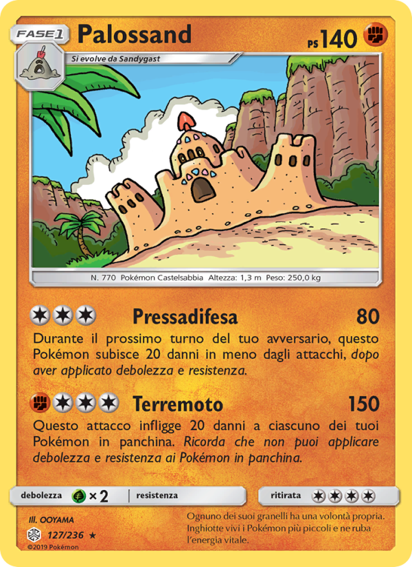 Palossand 127/271 — Eclissi Cosmica (Italian Pokémon TCG card)