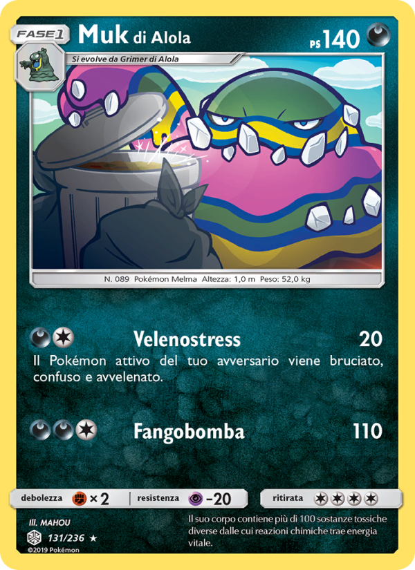 Muk di Alola 131/271 — Eclissi Cosmica (Italian Pokémon TCG card)