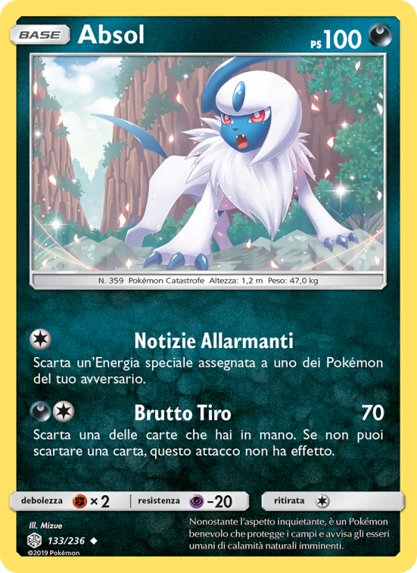 Absol 133/271 — Eclissi Cosmica (Italian Pokémon TCG card)