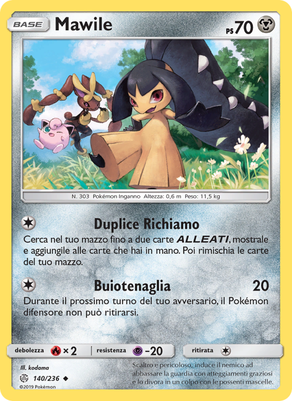 Mawile 140/271 — Eclissi Cosmica (Italian Pokémon TCG card)
