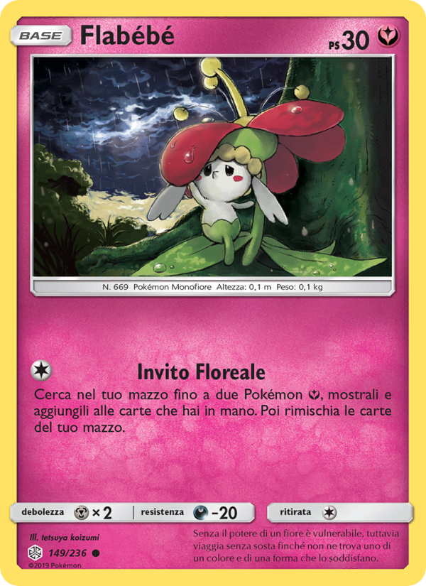 Flabébé 149/271 — Eclissi Cosmica (Italian Pokémon TCG card)