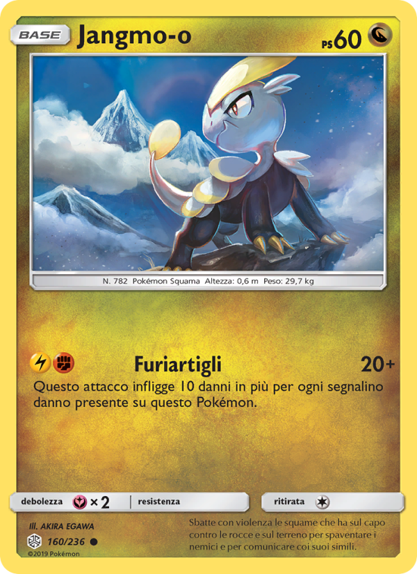 Jangmo-o 160/271 — Eclissi Cosmica (Italian Pokémon TCG card)