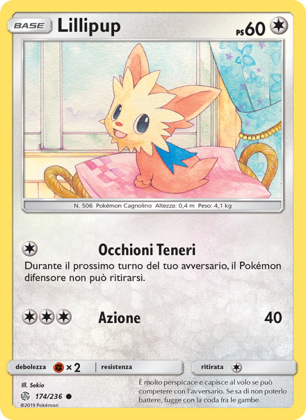 Lillipup 174/271 — Eclissi Cosmica (Italian Pokémon TCG card)