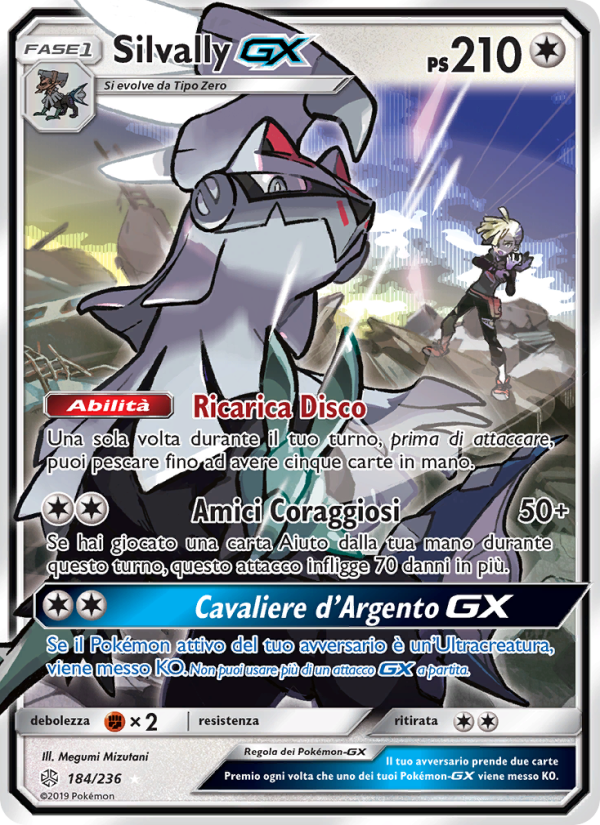 Silvally GX 184/271 — Eclissi Cosmica (Italian Pokémon TCG card)