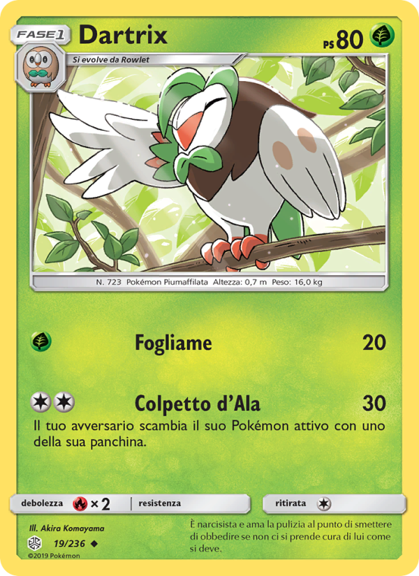 Dartrix 019/271 — Eclissi Cosmica (Italian Pokémon TCG card)