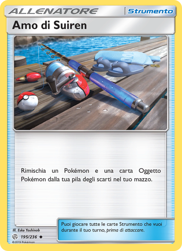 Amo di Suiren 195/271 — Eclissi Cosmica (Italian Pokémon TCG card)