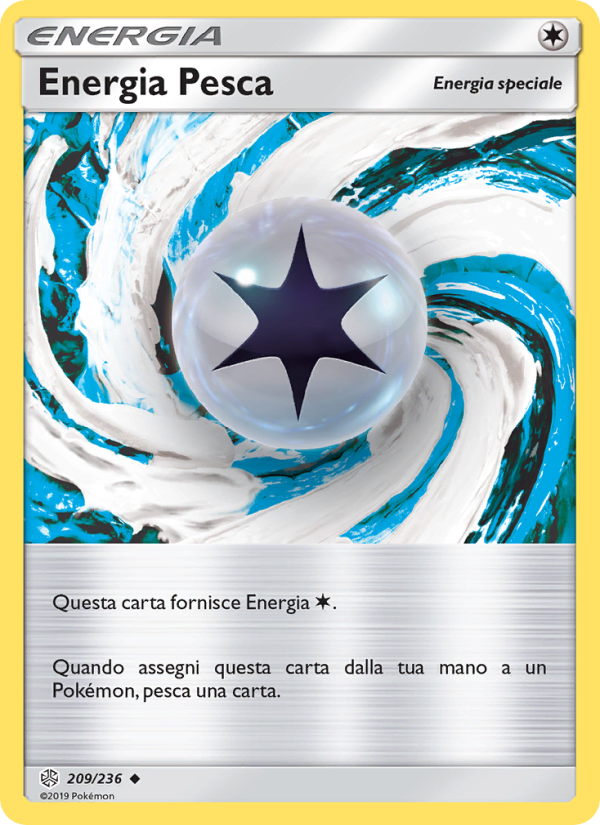 Energia Pesca 209/271 — Eclissi Cosmica (Italian Pokémon TCG card)