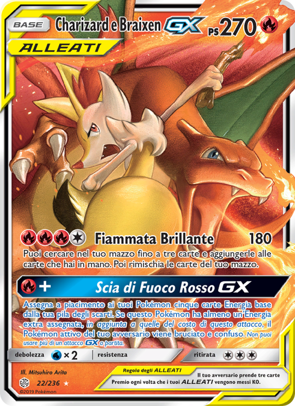 Charizard e Braixen Pokémon TCG cards