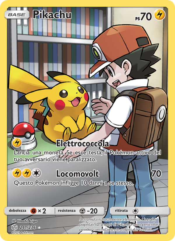 Pikachu 241/271 — Eclissi Cosmica (Italian Pokémon TCG card)