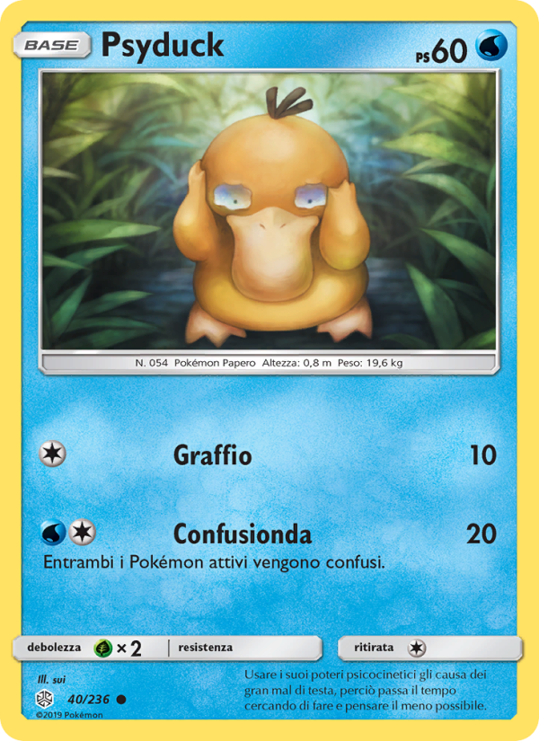 Psyduck 040/271 — Eclissi Cosmica (Italian Pokémon TCG card)