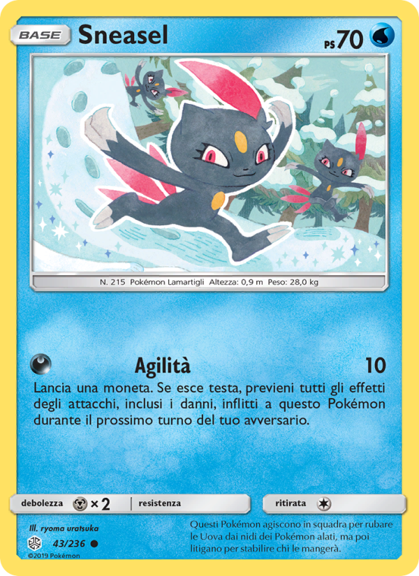 Sneasel 043/271 — Eclissi Cosmica (Italian Pokémon TCG card)