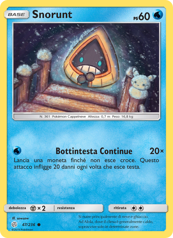 Snorunt 047/271 — Eclissi Cosmica (Italian Pokémon TCG card)