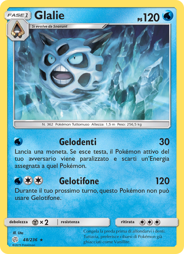 Glalie 048/271 — Eclissi Cosmica (Italian Pokémon TCG card)