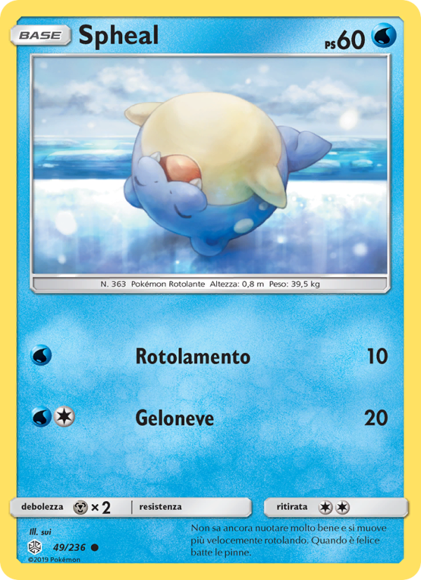 Spheal 049/271 — Eclissi Cosmica (Italian Pokémon TCG card)