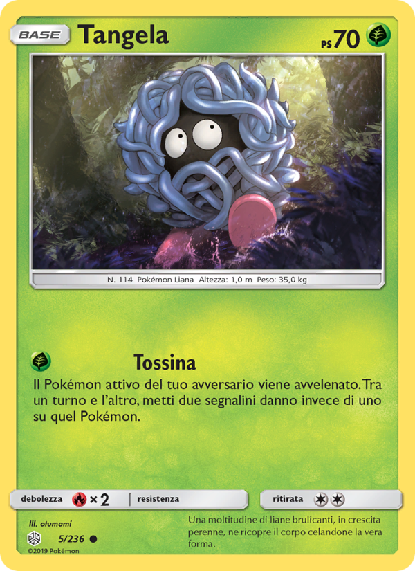 Tangela 005/271 — Eclissi Cosmica (Italian Pokémon TCG card)