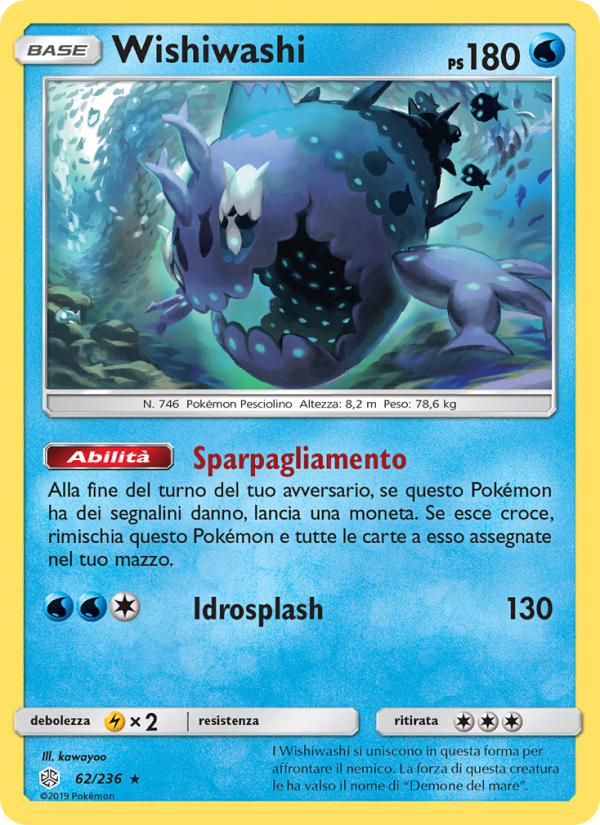 Wishiwashi 062/271 — Eclissi Cosmica (Italian Pokémon TCG card)